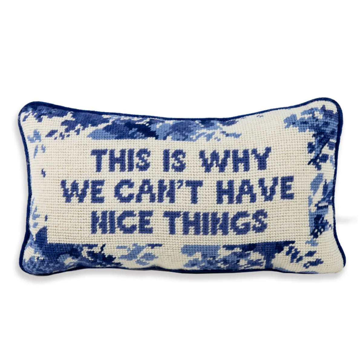 Nice Things Neddlepoint Pillow