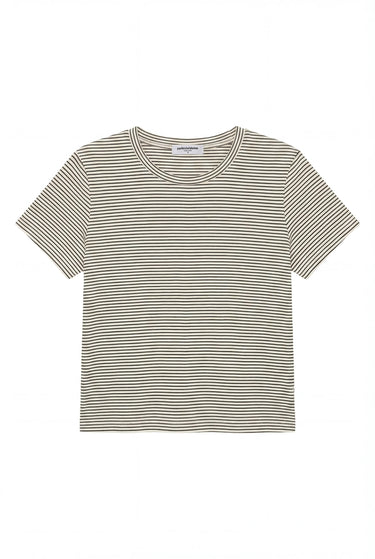 Vivian Stripe Hemp Cotton Striped Crewneck Tee