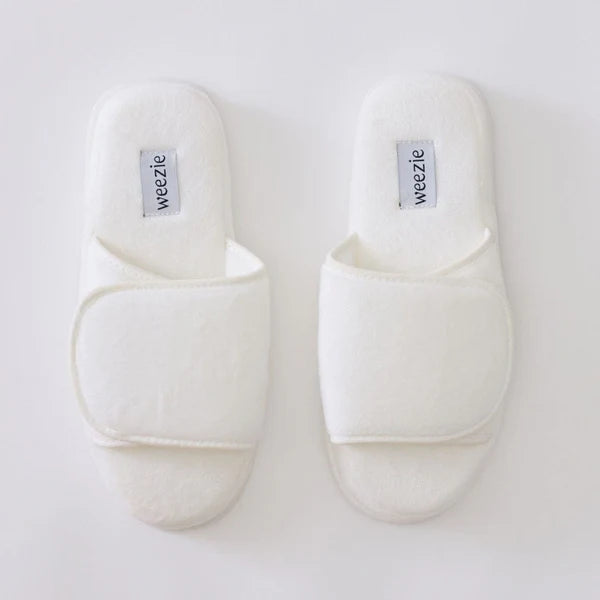 Adjustable Slippers White