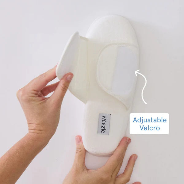 Adjustable Slippers White