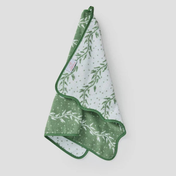 Patterned Scallop Hand Towel Willow