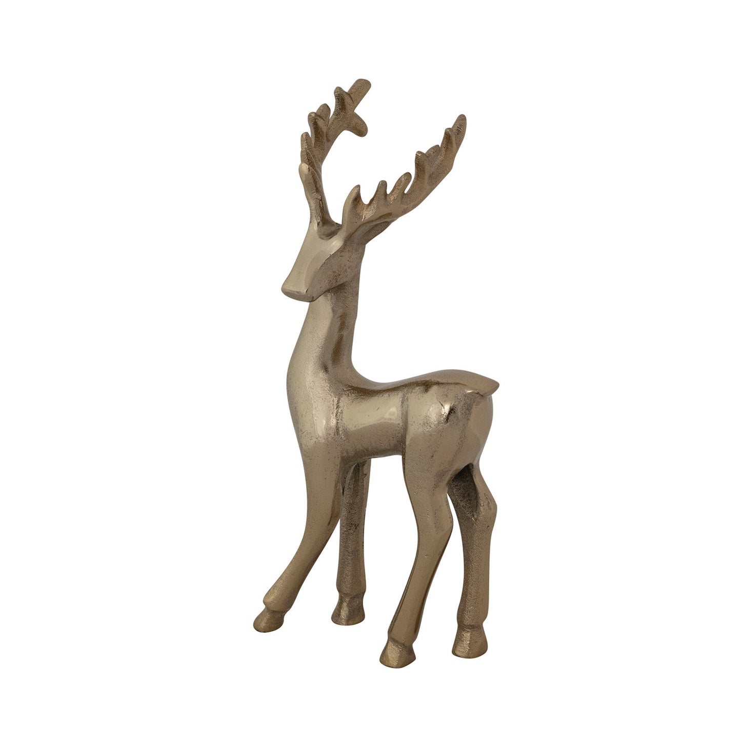 Cast Aluminum Reindeer Gold Finish Small