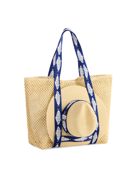 Fisher Tote and Hat Set Navy
