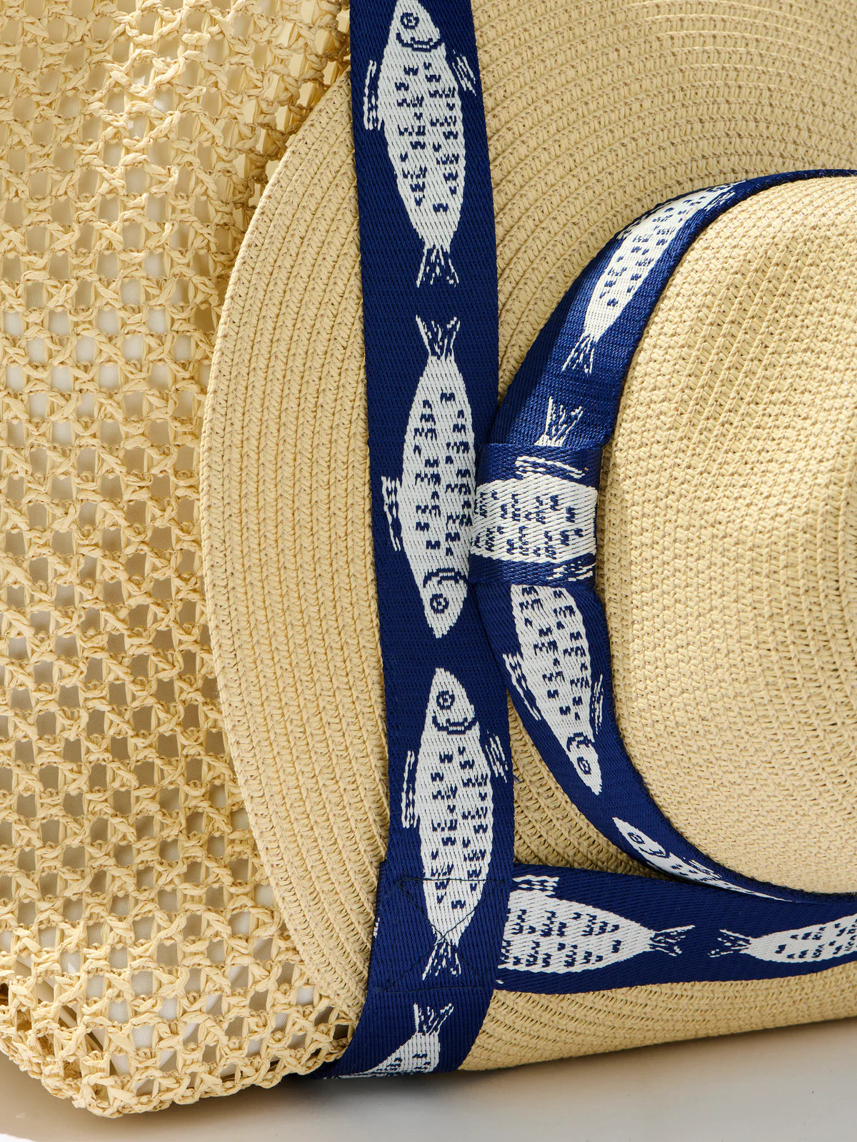 Fisher Tote and Hat Set Navy