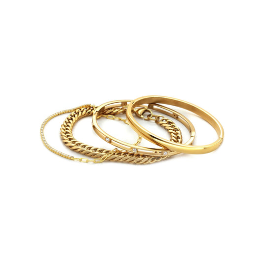 Chain Gold Bracelet Stack