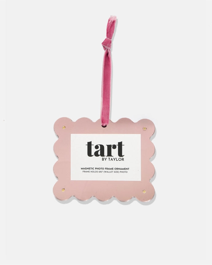 Light Pink Chrome Frame Ornament