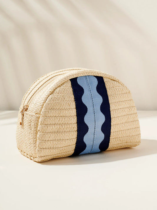 Marbella Zip Pouch Blue