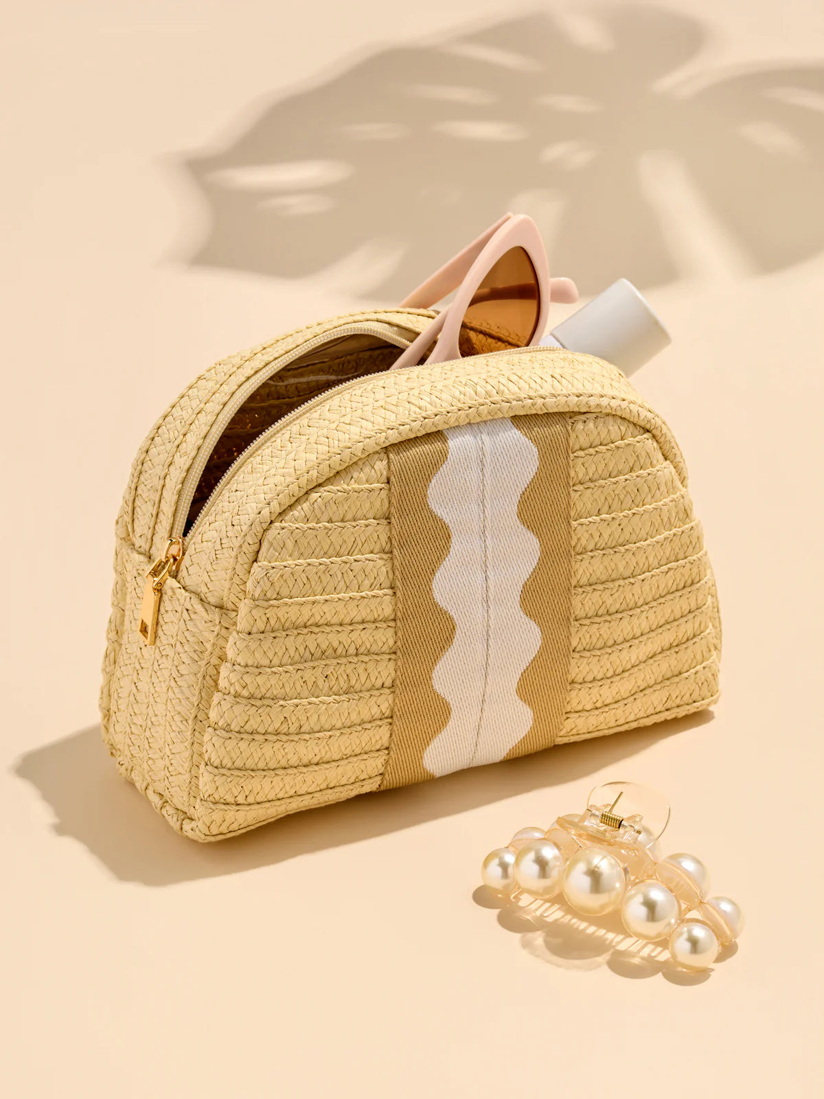 Marbella Zip Pouch Tan