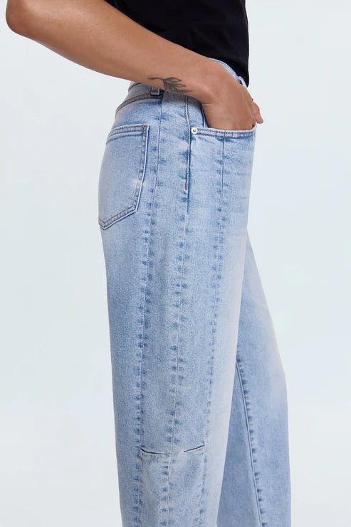 Eli High Rise Barrel Jean Sun-kissed