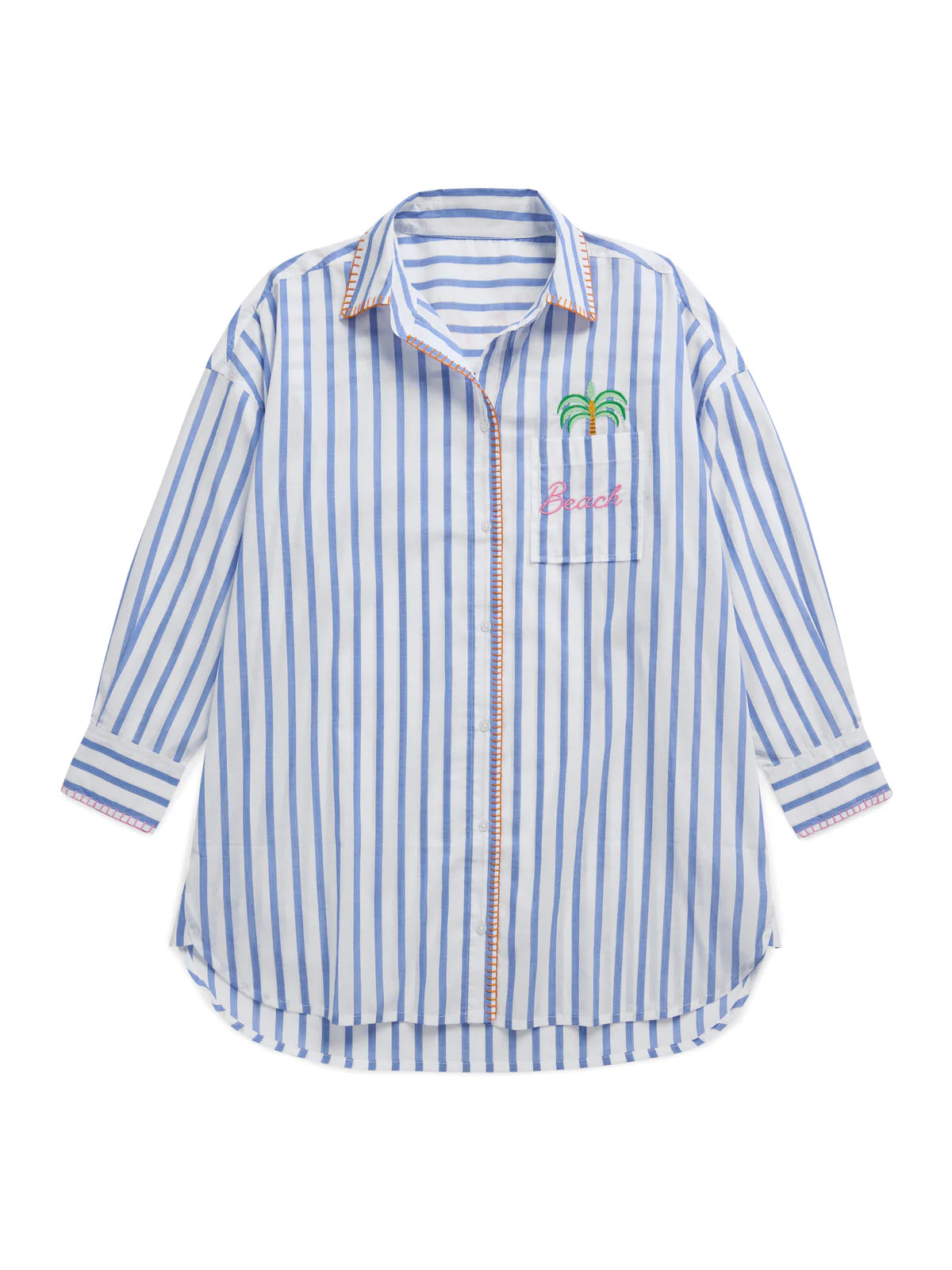 Beach/Ocean Air, Salty Hair, Don't Care Cover-Up Shirt