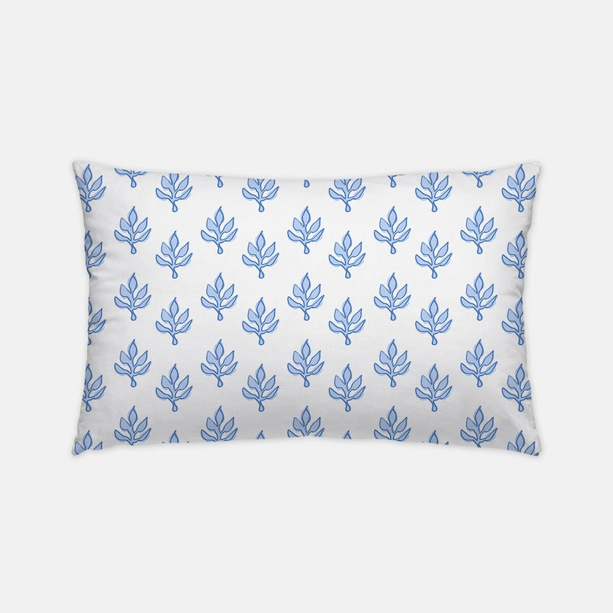 Flora Blue Lumbar Pillow Indoor/Outdoor