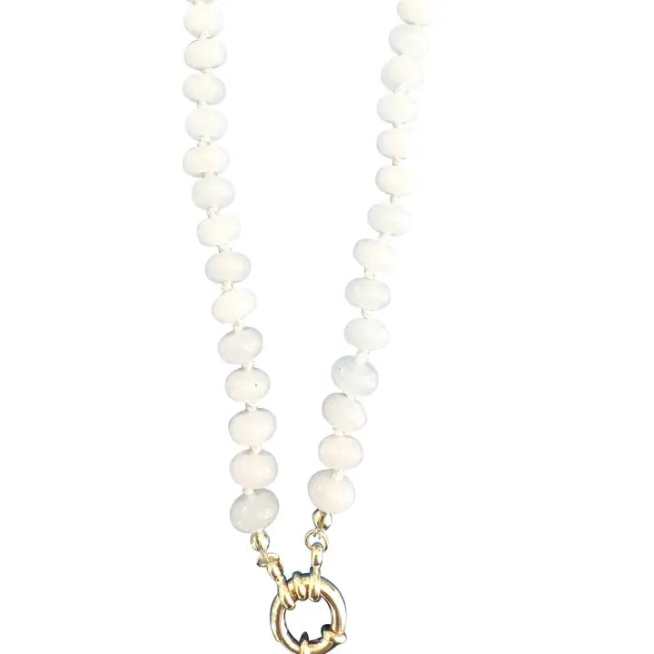 Bria Stone Necklace White Agate
