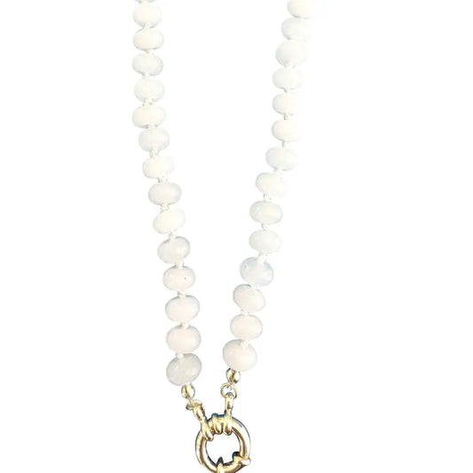 Bria Stone Necklace White Agate