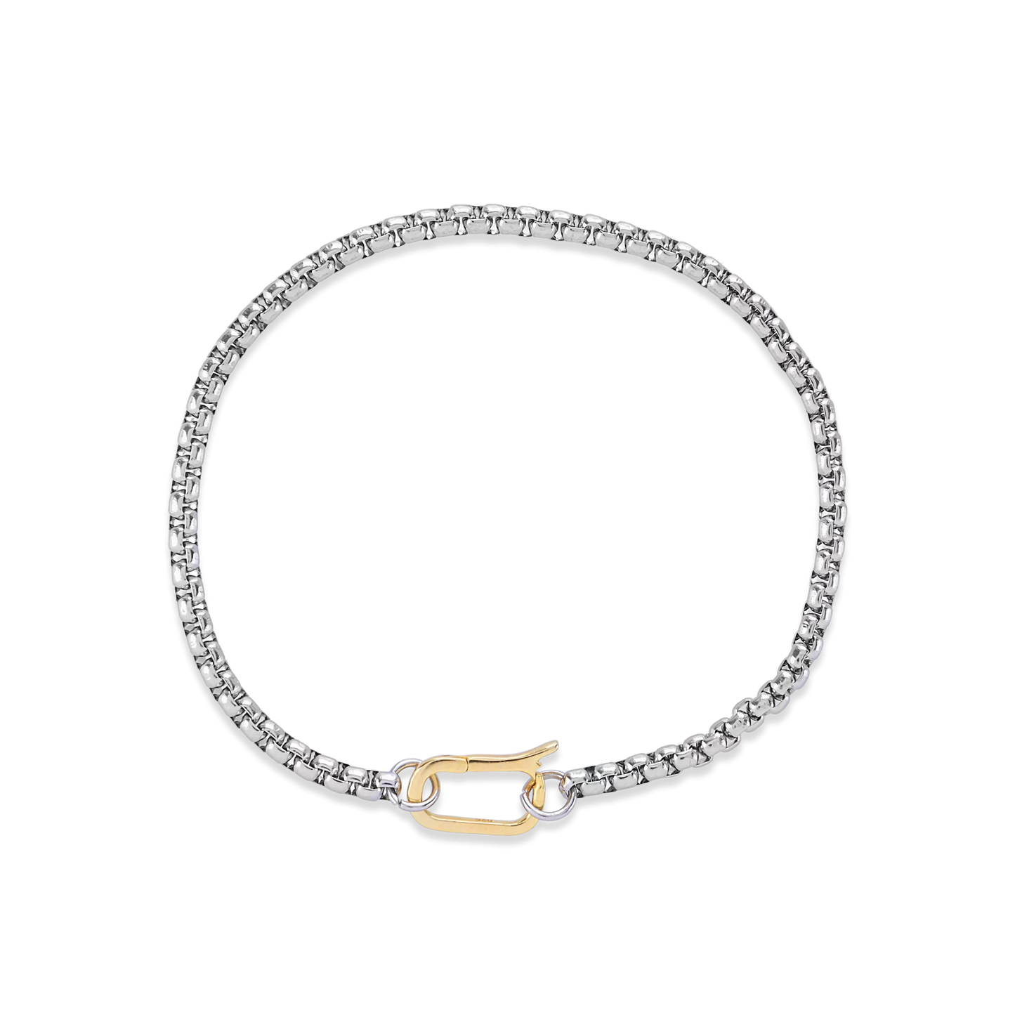 Can Opener Box Bracelet Silver