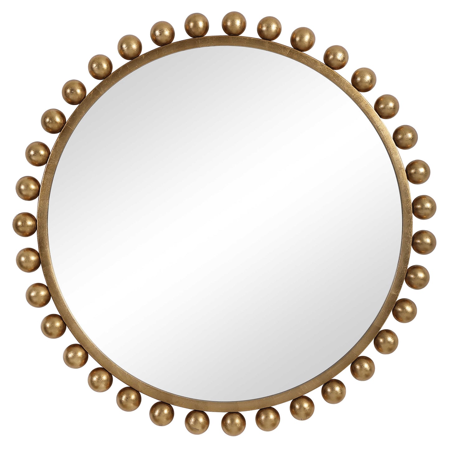 Cyra 44" Gold Round Mirror