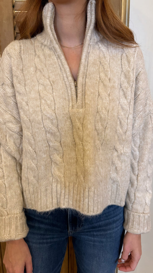 Kyla Cableknit Sweater Oatmeal