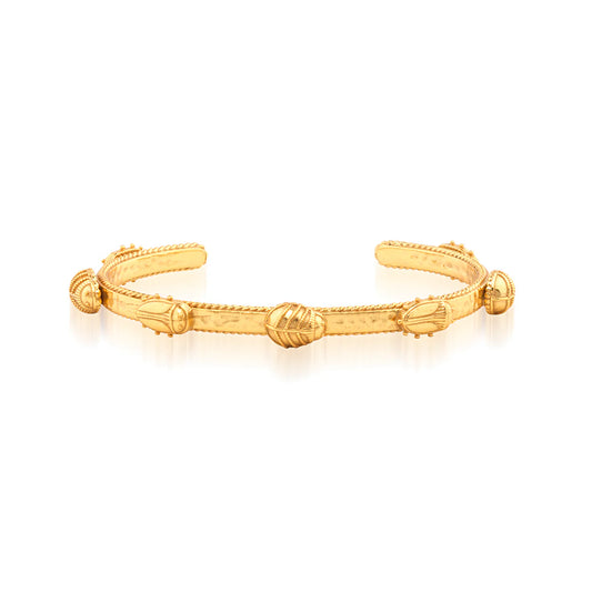 Scarab Petite Cuff Gold Scarab Petite Cuff Gold