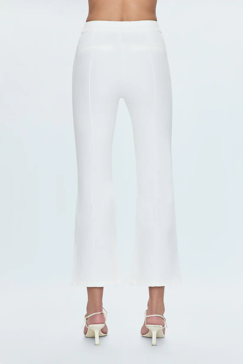 Simone Kick Flare Pant White
