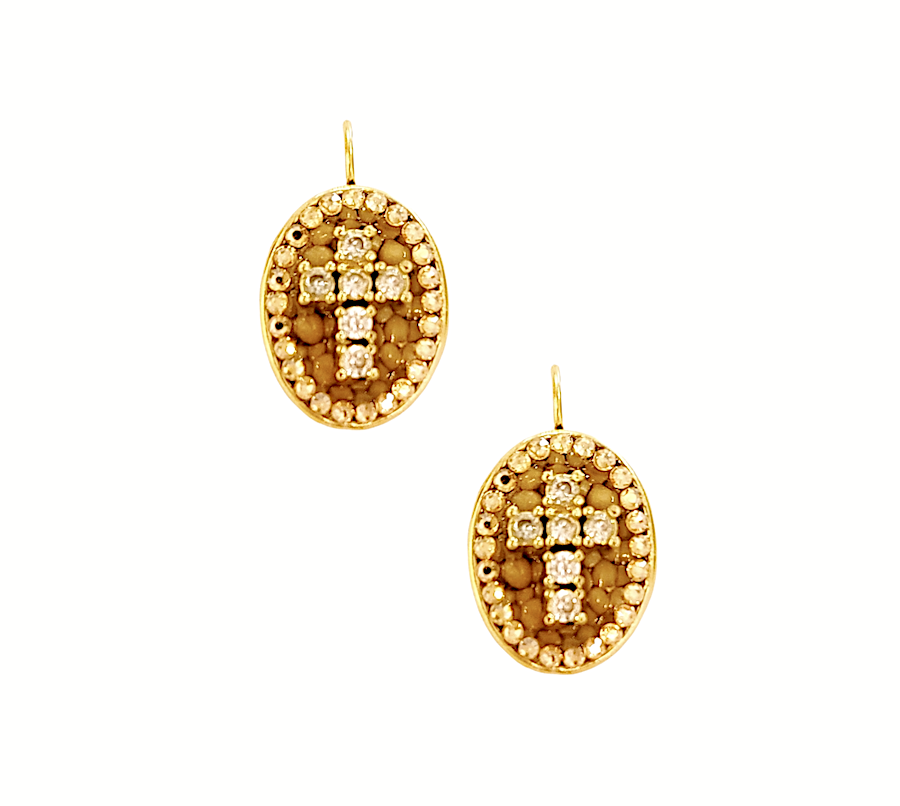 Faithfully Yours Classic Cross Earrings