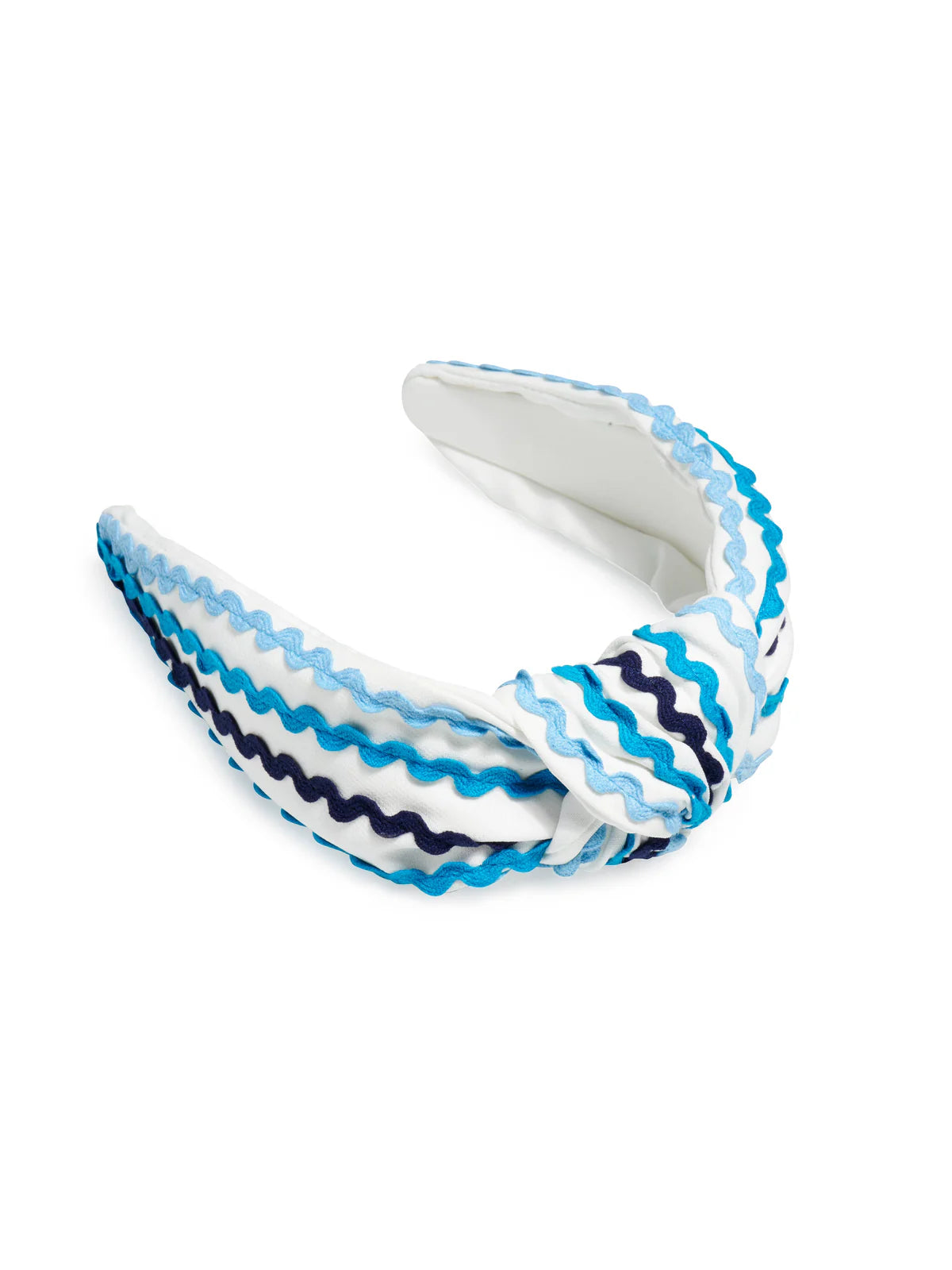 Ric Rac Knotted Headband Blue