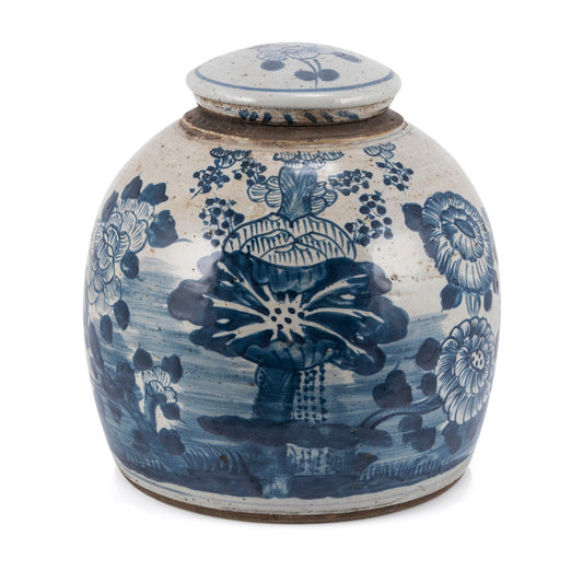 Vintage Ming Jar Four Season Pl