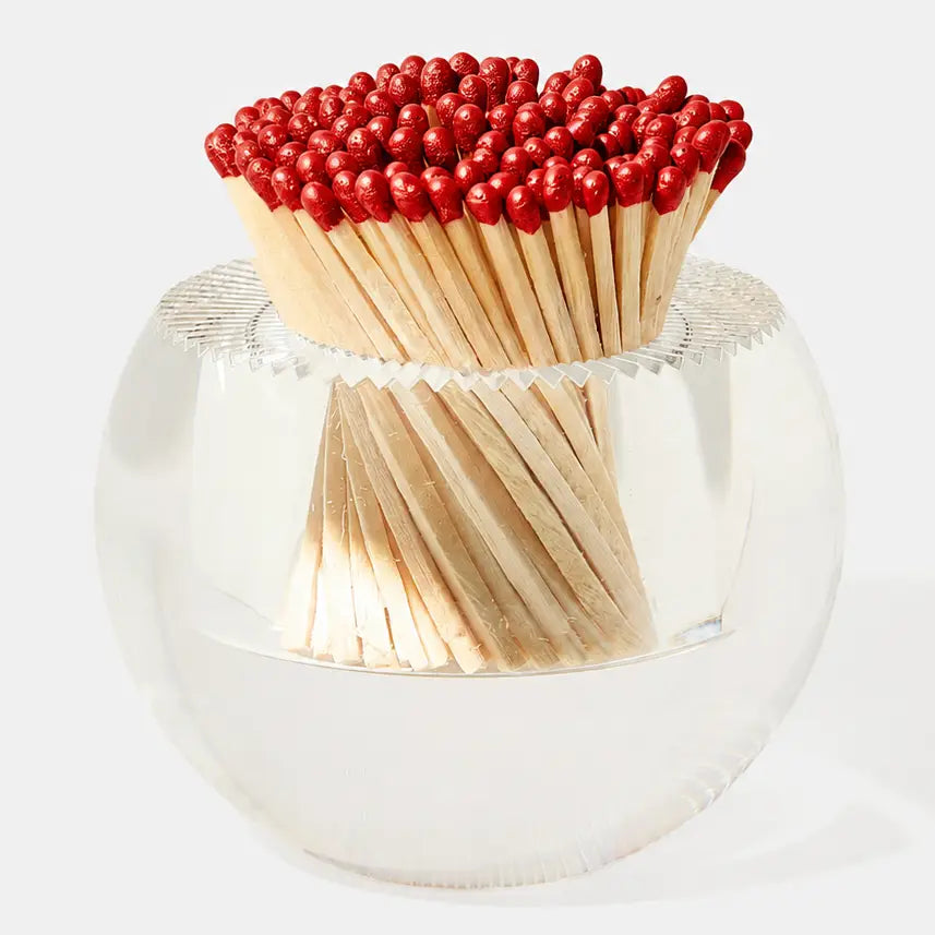 Round Match Striker Metallic Red Matches