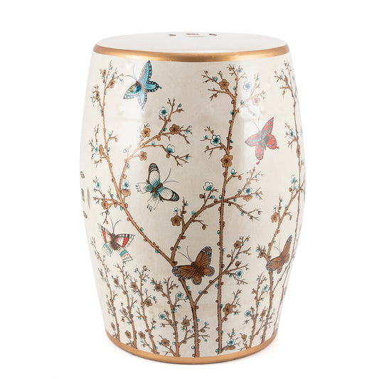 French Vanilla Garden Stool