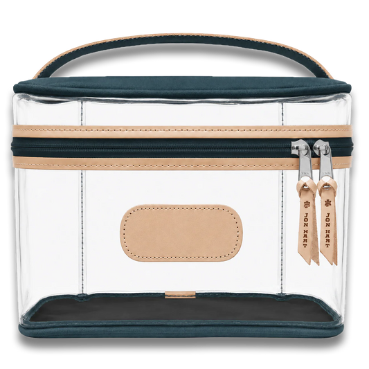 Clear Makeup Case French Blue