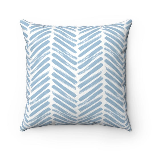 20x20 Herringbone Blue Indoor/Outdoor Pillow