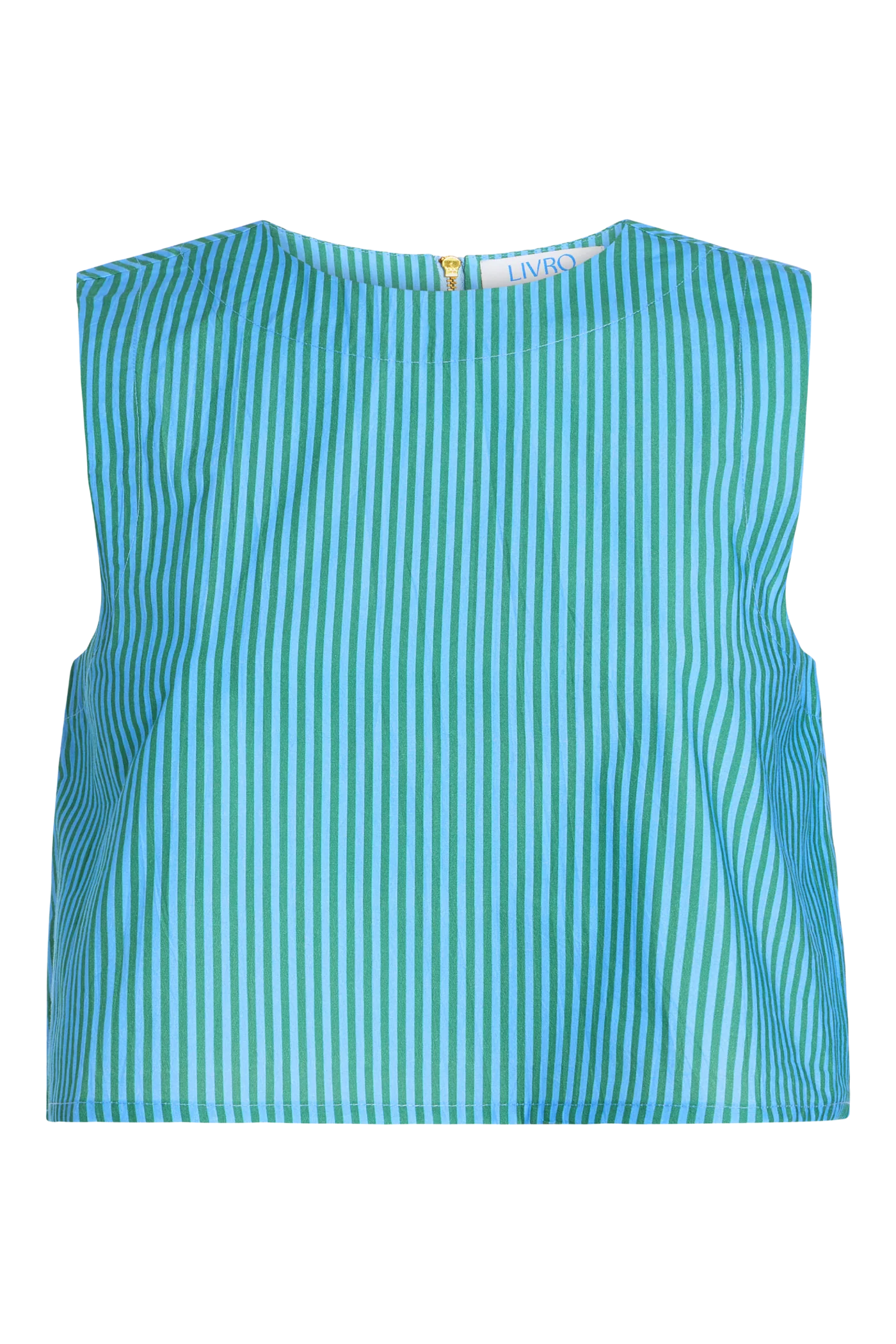 Crop Top Cedar Pinstripe