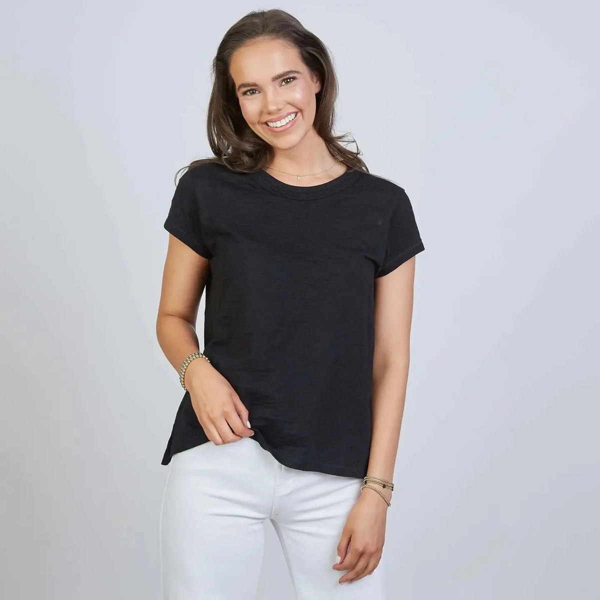 Country Club Tee in Black Short Sleeve