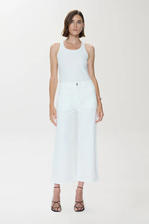 Zooey Patch Pocket Utility Pant Le Blanc