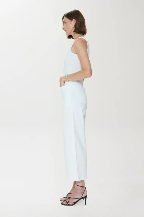 Zooey Patch Pocket Utility Pant Le Blanc