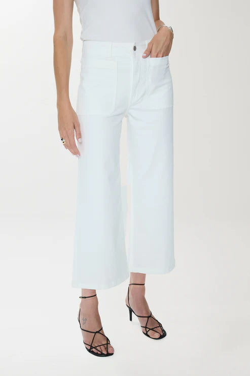 Zooey Patch Pocket Utility Pant Le Blanc