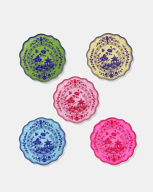 Garden Party Coasters S/5