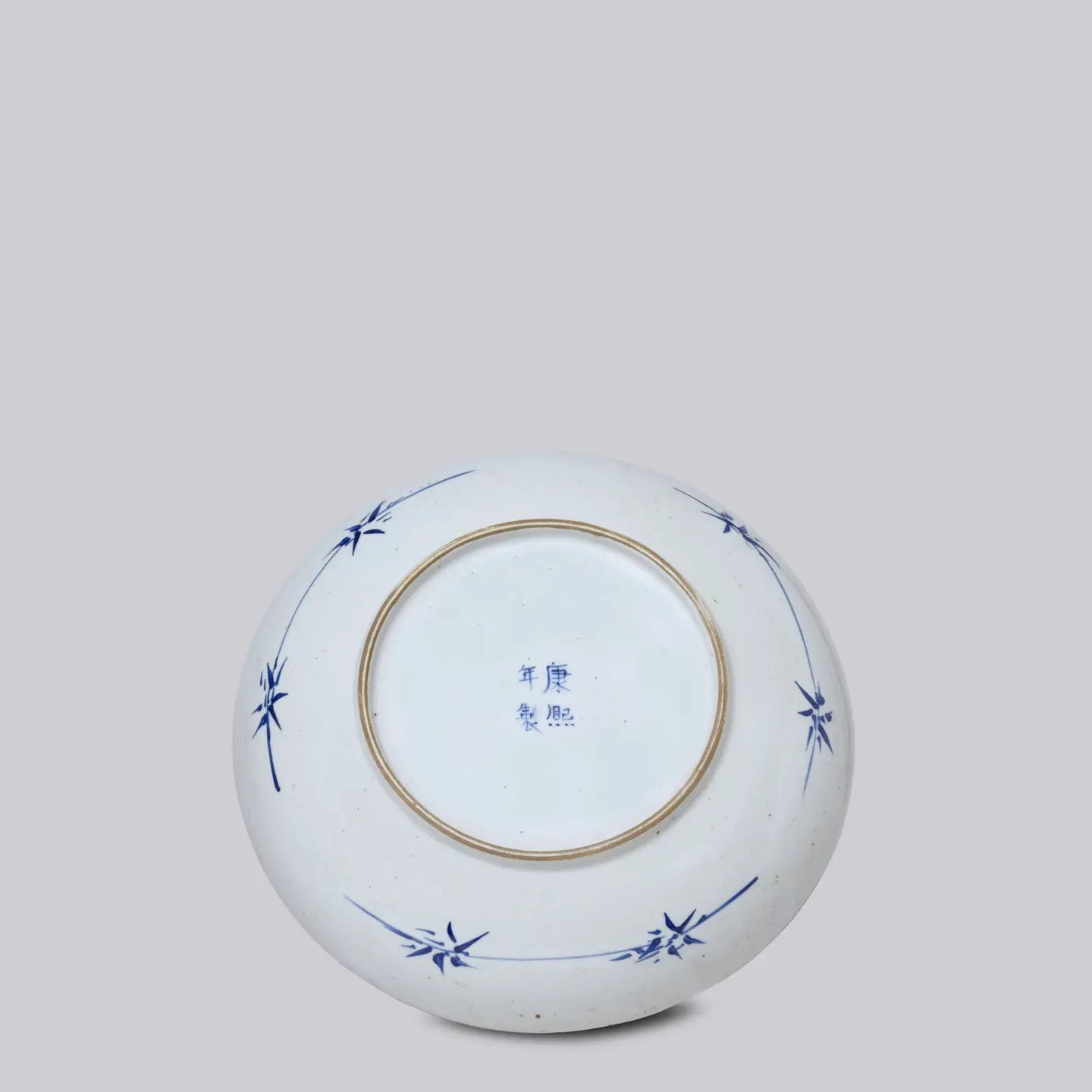 Blue and White Porcelain Floral Platter