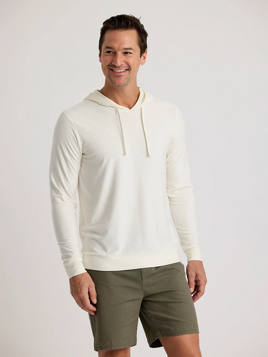 Men's Bamboo Slub Hoodie Sea Salt