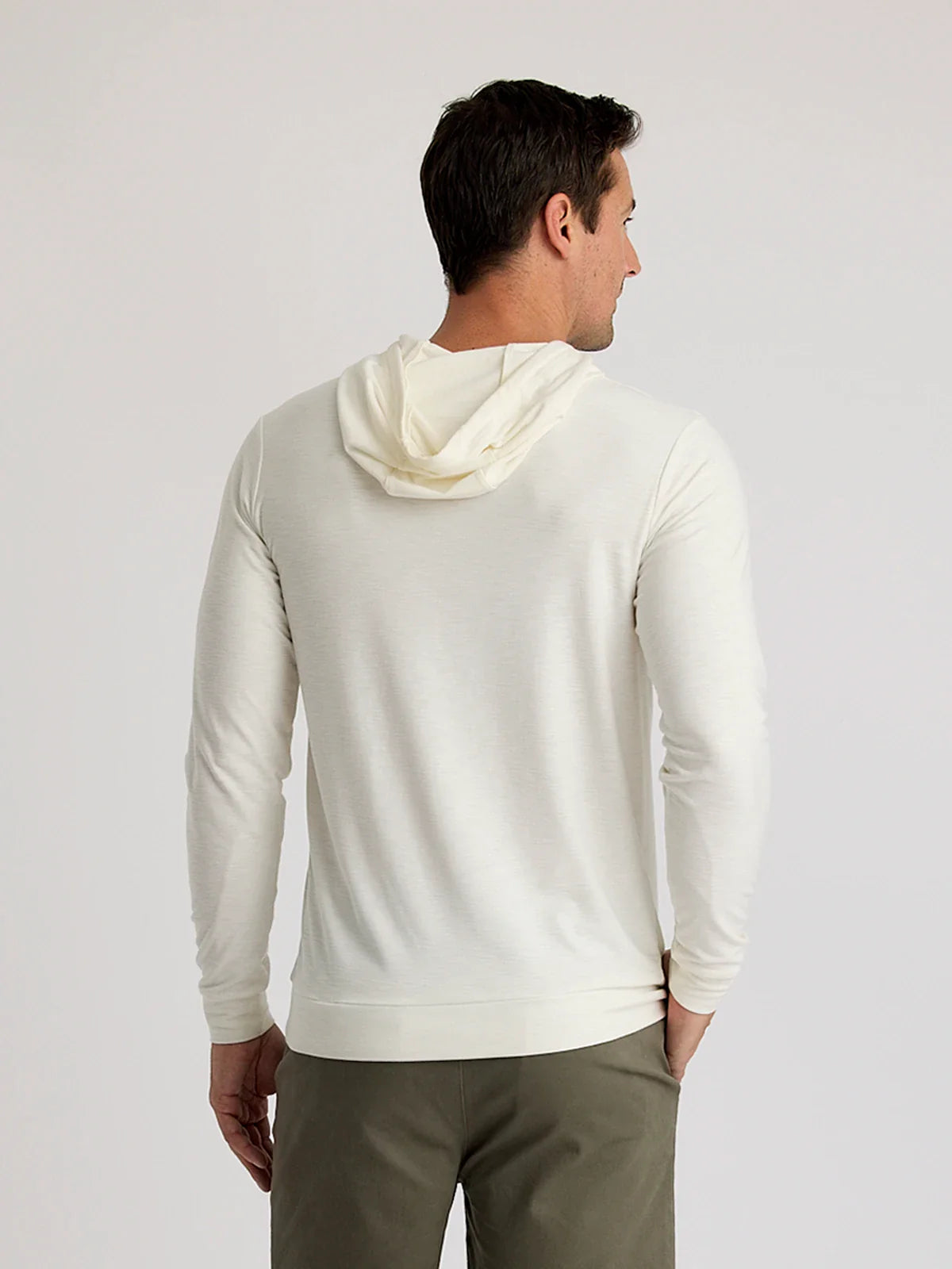 Men's Bamboo Slub Hoodie Sea Salt