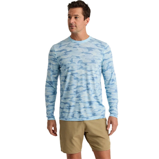 Men's Bamboo Lightweight Long Sleeve Seasmoke Camo
