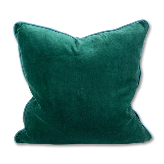 Charliss Velvet Lumbar Pillow Green & Aqua