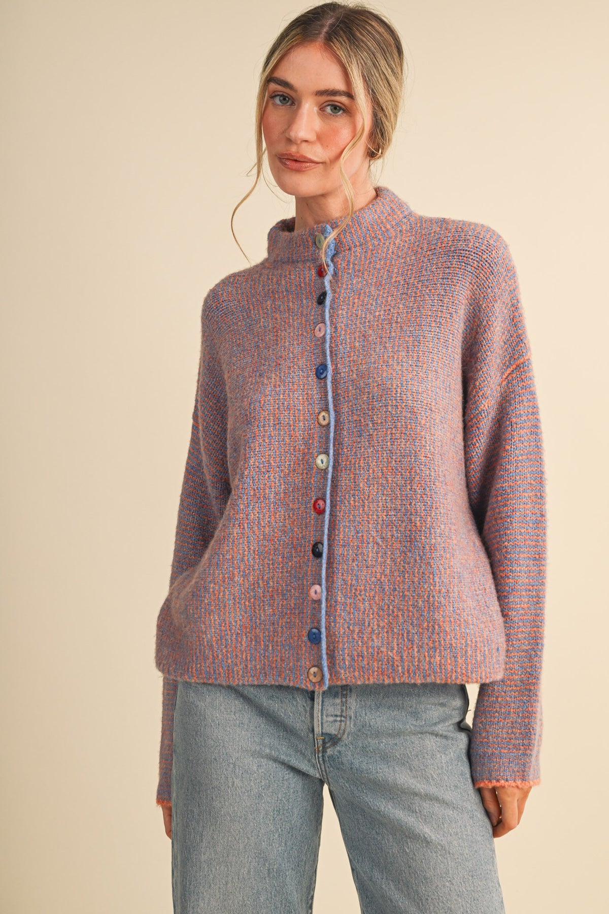 Orange Blue Sweater