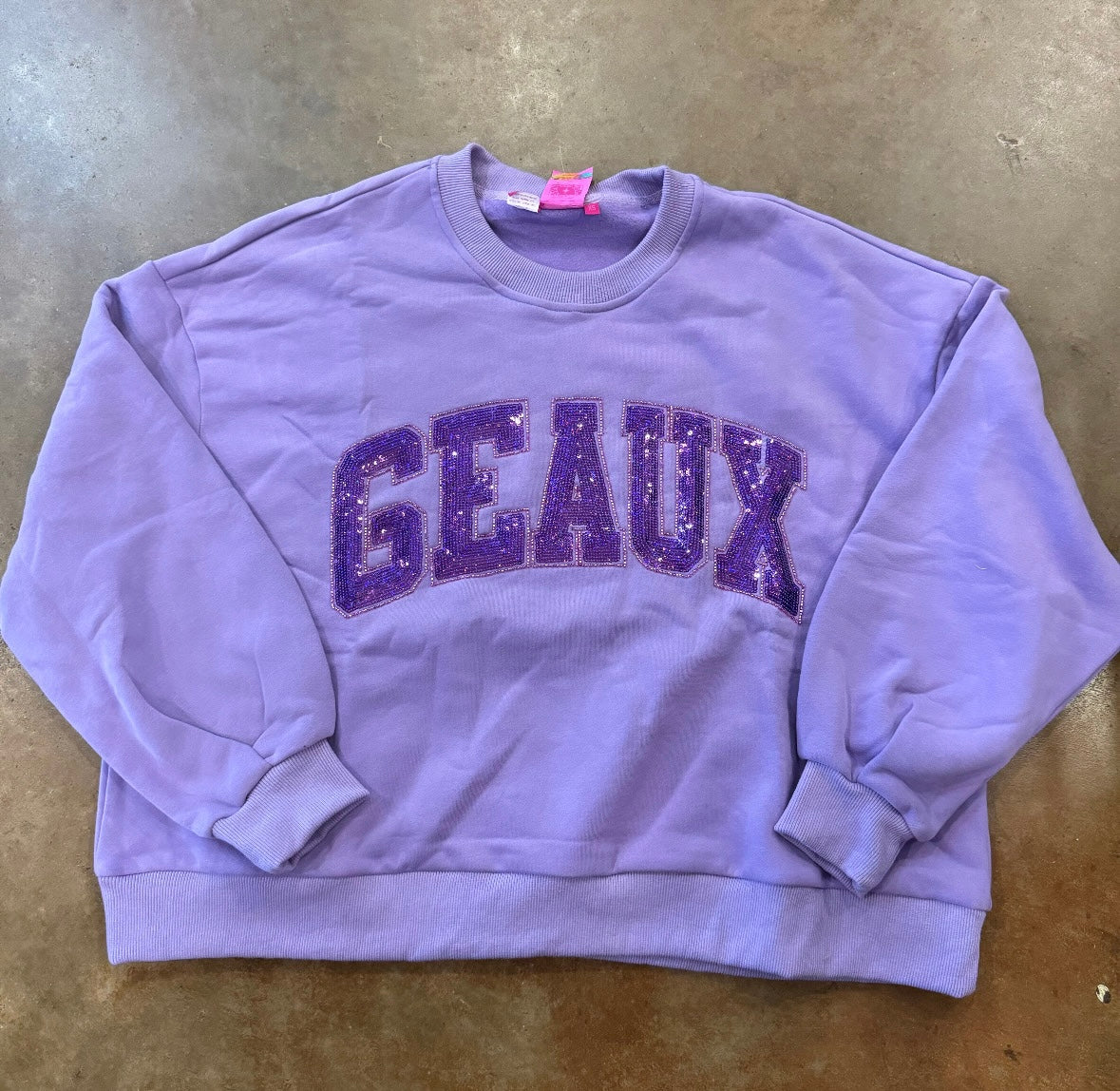 Purple Tonal 'Geaux' Sweatshirt