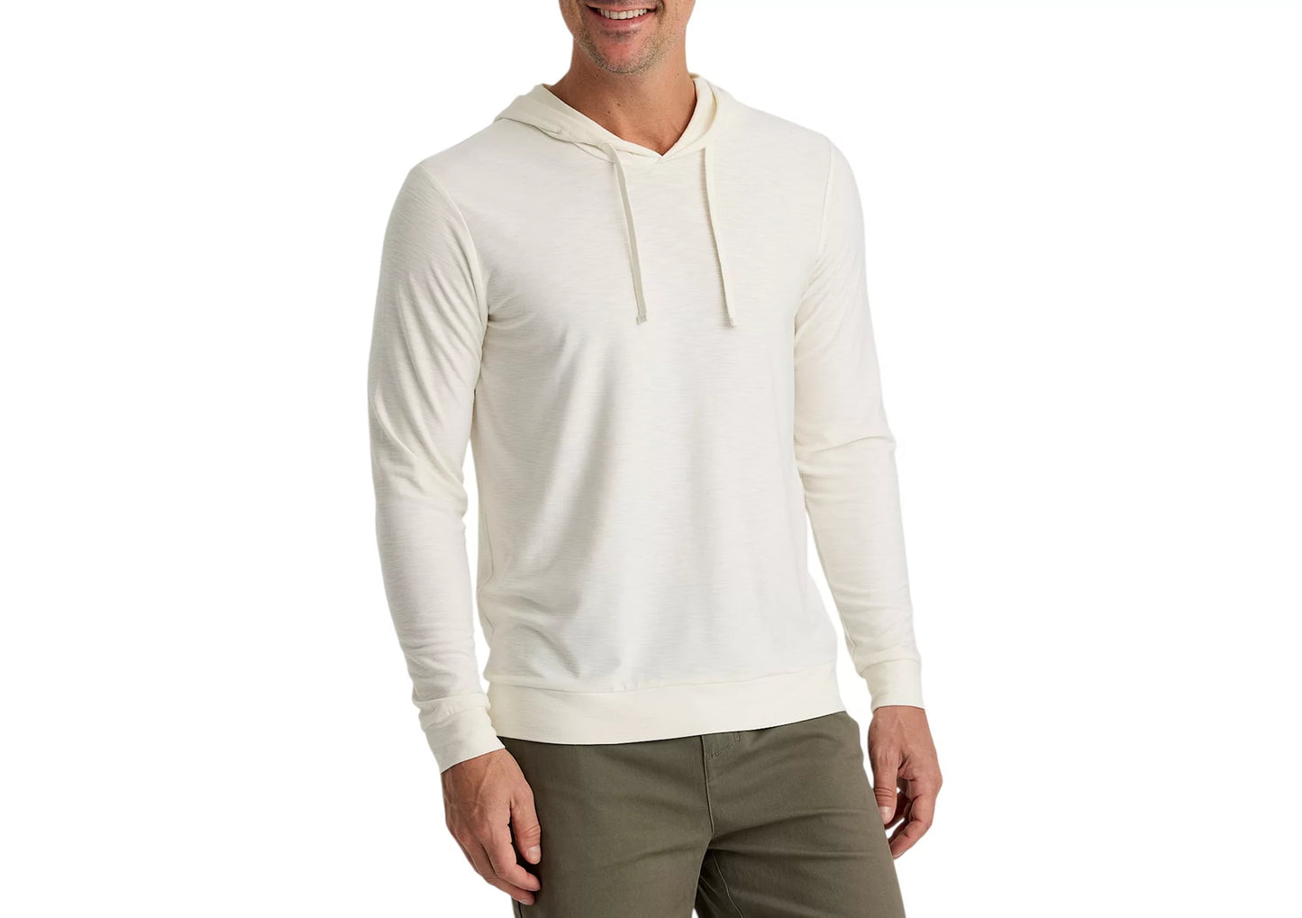 Men's Bamboo Slub Hoodie Sea Salt