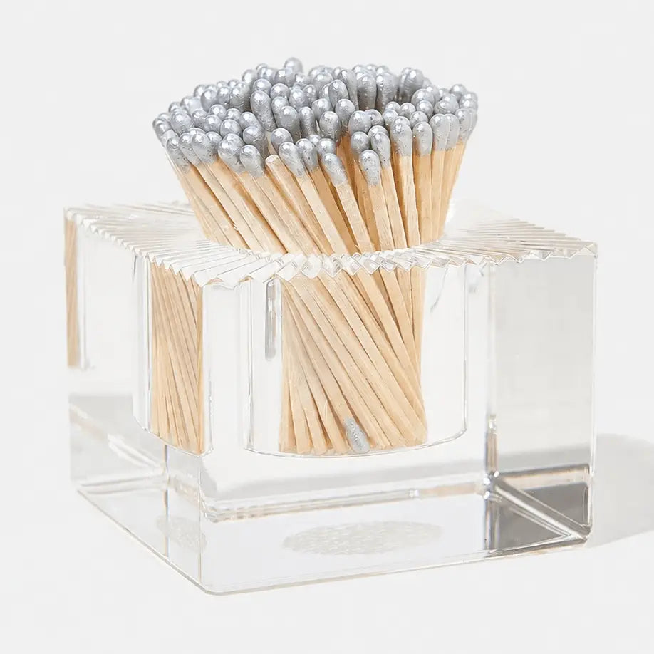 Square Match Striker Silver Matches