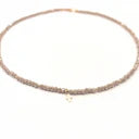 Hammered Gold Prayer Cross Winter White