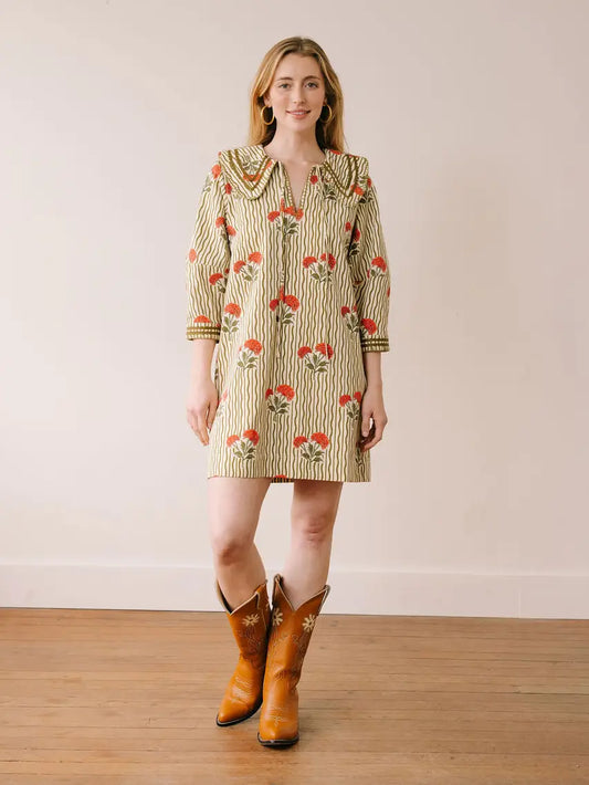Wavy Stripe Quinn Dress