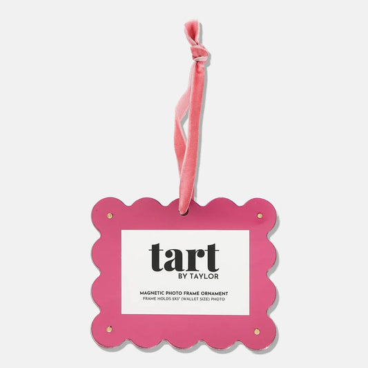 Hot Pink Chrome Frame Ornament