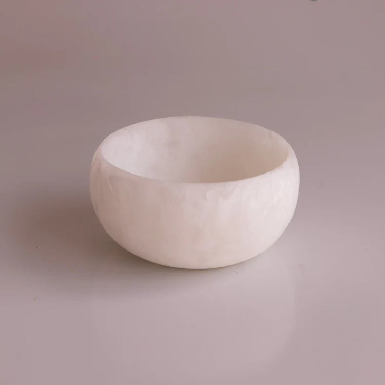 Resin Sorbet Mini Round Bowl Coconut
