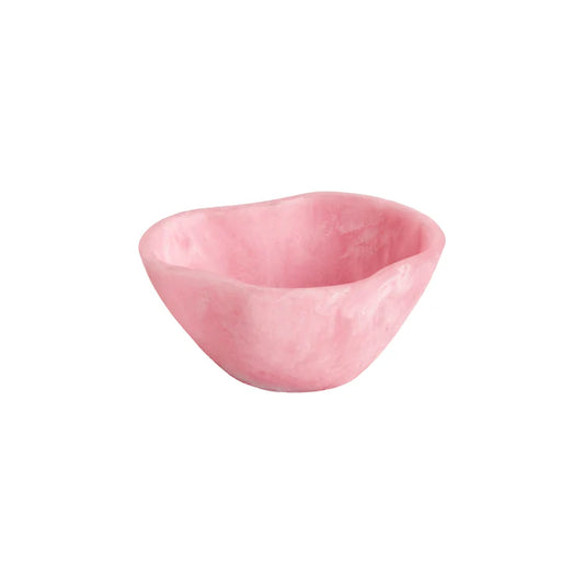 Resin Sorbet Mini Wavy Round Bowl Raspberry