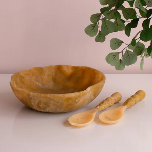Resin Sorbet Salad Servers Matcha